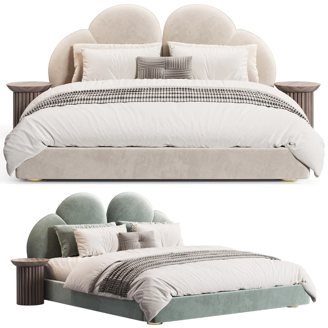 Danon Suede bed by Casaspace — Скачать