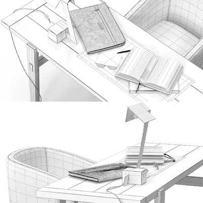 Poliform Home hotel desk set — Ver 2