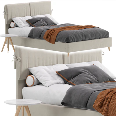 Bed Siteno Minced 140 Barhat Beige by Divan.ru / Bed Siteno — Ver 5