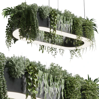 pot light - pendant plant light hanging 06 corona — Ver 3