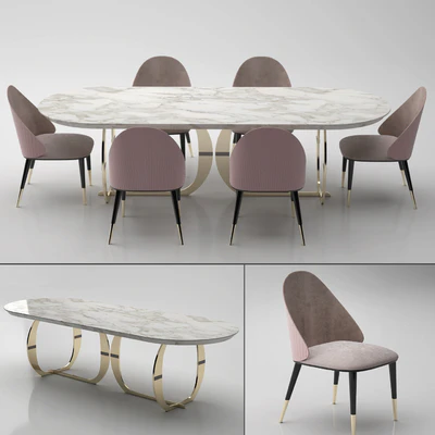 Italian dining room table+chair — Вид 2