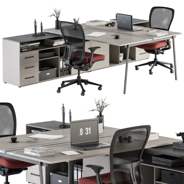 employee Set - Office Furniture 244 — Скачать
