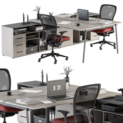 employee Set - Office Furniture 244 — Вид 1