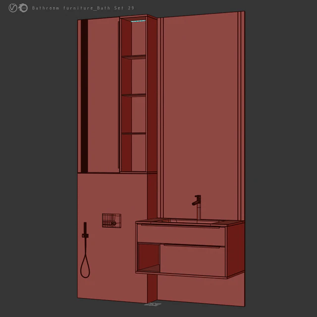 Bathroom furniture Bath Set 29 — Descargar