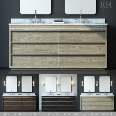 BEZIER DOUBLE VANITY — Ver 1