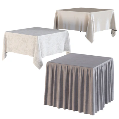 Tablecloth on a square table — Ver 2