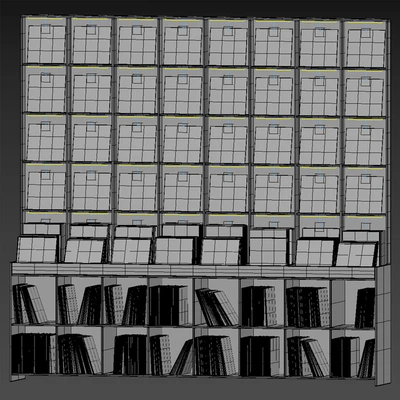 Rack with vinyl records for home or store — Ver 4