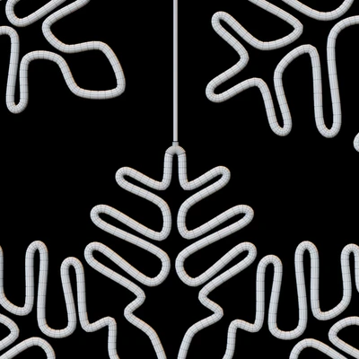 Decorative LED Hanging Snowflakes — Ver 2