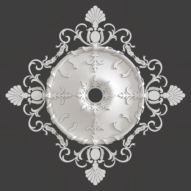 Ceiling rosette (Plaster molding) — Download
