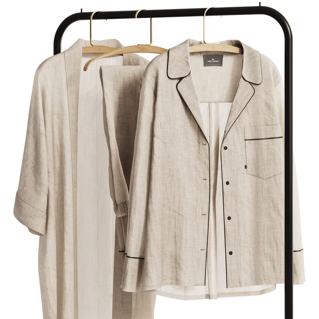 Linen Clothes on Rack — Descargar