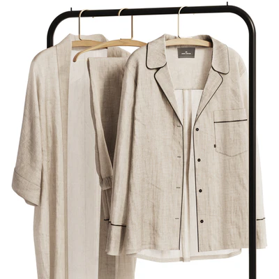 Linen Clothes on Rack — Ver 3