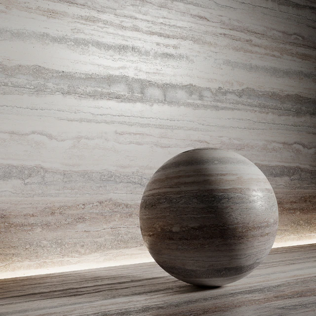 Stone material, travertine 6, pbr, seamless — Download