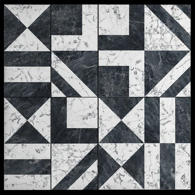 Kerama Marazzi Bianco Nero Lappated Ceramic Tiles — Descargar