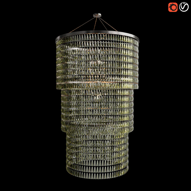 Люстра Long Chandelier with Crystal 1010мм — Скачать