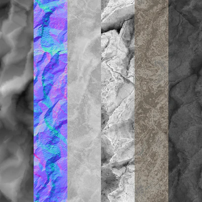 Rock cliff wall №32 — Вид 3