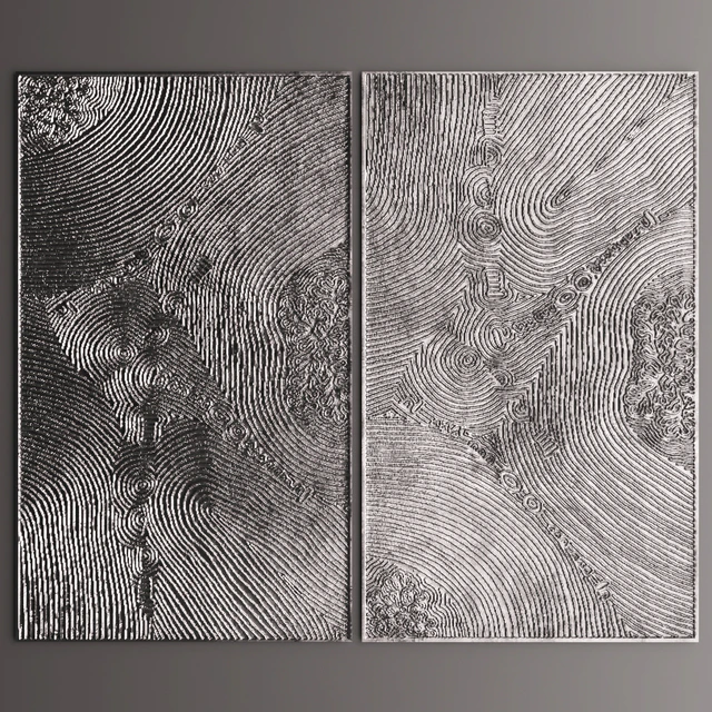 Декор для стены. Панель. 3D,  картина, металлический, люкс, luxury, декор, арт, современное искусство, абстракция — Скачать