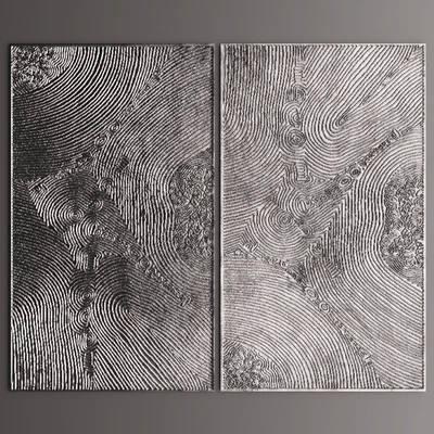 Декор для стены. Панель. 3D,  картина, металлический, люкс, luxury, декор, арт, современное искусство, абстракция — Вид 1