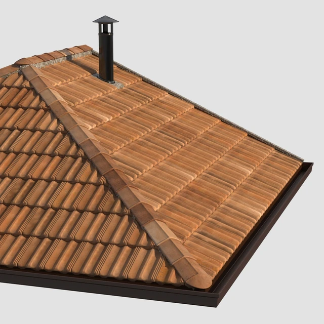 French tile roof — Скачать