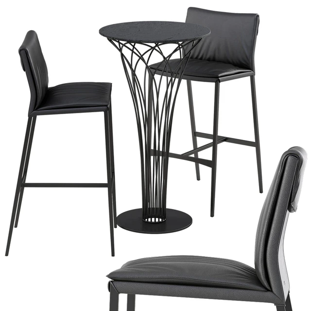 Cattelan italia Isabel barstool Nido table set — Descargar