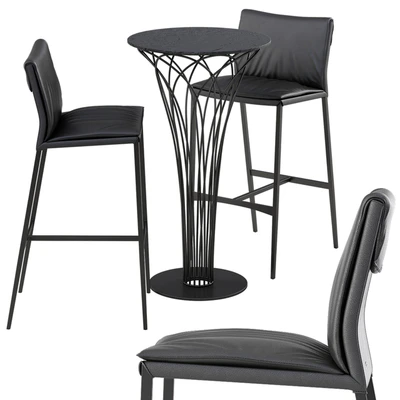 Cattelan italia Isabel barstool Nido table set — Ver 3