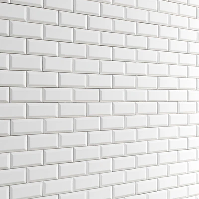Tile.Tile, white, panel, backsplash, decorative, for kitchen — Ver 1