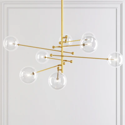 Restoration Hardware Glass Globe Mobile 8-ARM CHANDELIER 79 — Ver 1