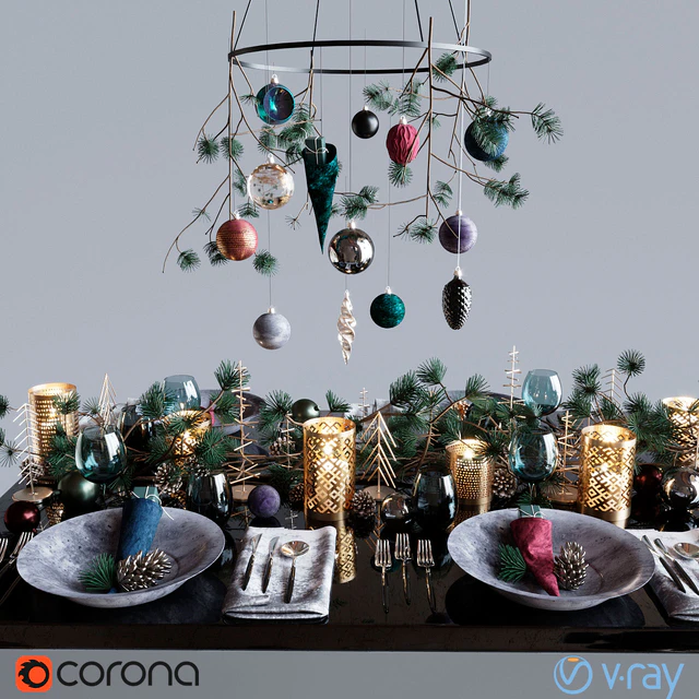 Сервировка "Dark Christmas" — Скачать