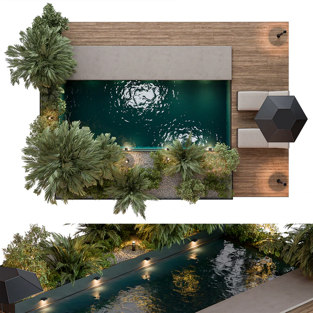Landscape Furniture with Pool 69 — Скачать