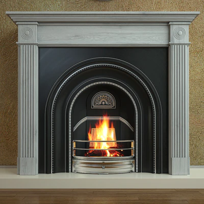 Cast iron fireplace Stovax - DECORATIVE ARCHED — Ver 2