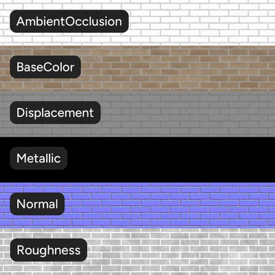 smooth running bond brick wall texture beige — View 3