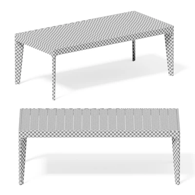 RH / MALTA TEAK DINING TABLE — Ver 4
