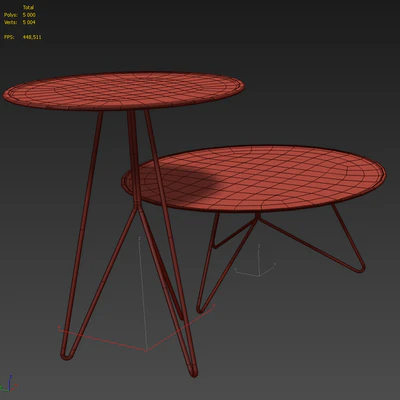 Set of coffee tables. Miniforms LINK. IKEA RIAN — Ver 2