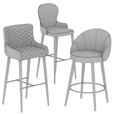 Deephouse bar stool Cindy, Ferrara, Chamonix — Ver 3
