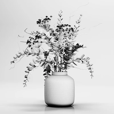 Bouquets in Glass Vase — Вид 4