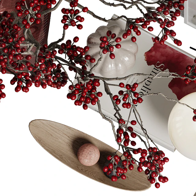 Branches with berries decor set — Скачать