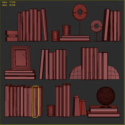 Decor shelf set 5 — Ver 3
