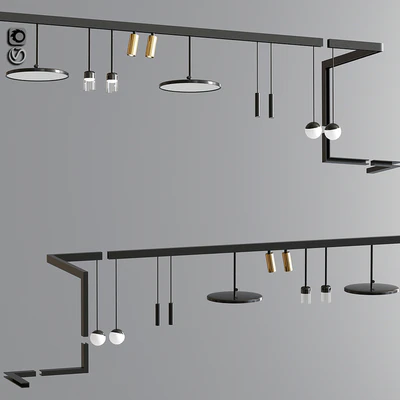 Custom Suspensions Modules Ceiling Track Light 03 — Ver 1