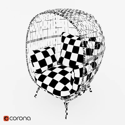 Southport Vee Striped Egg Chair — Вид 3