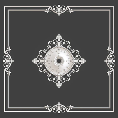 Ceiling rosette (Plaster molding) — download