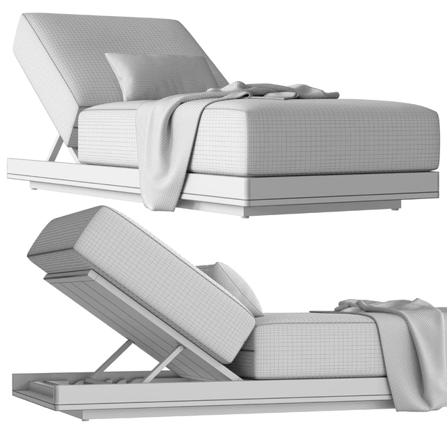 RH SANTOS TEAK CHAISE — Скачать