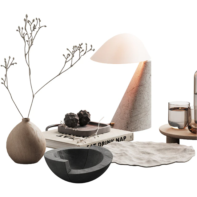 371 decorative set 039  japandi accessories kit 01 — Скачать