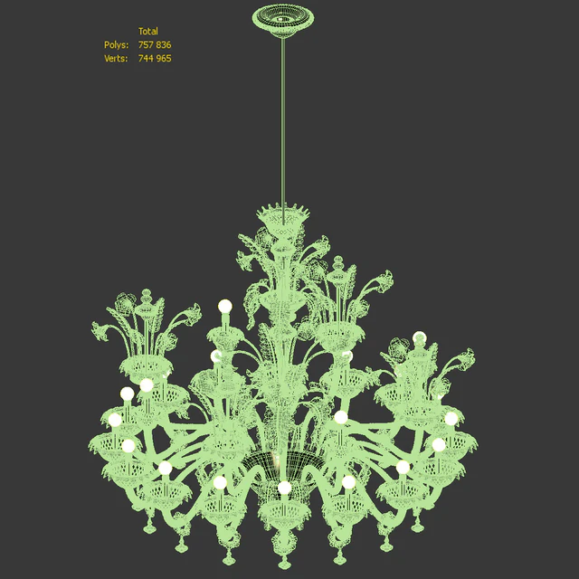 Chandelier Villa Luxury Murano — Descargar