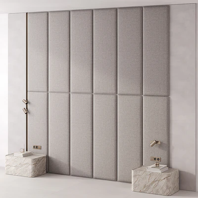 Bedroom headboard Warm Gray — Ver 3