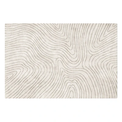 Minimalistic basic carpet with a pattern of lines in several versions — Вид 4