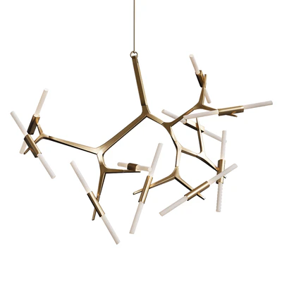 Agnes chandelier 20 lights brass von Roll & Hill — Descargar