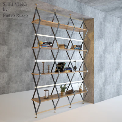 Shelving by Pietro Russo with decors — Ver 1