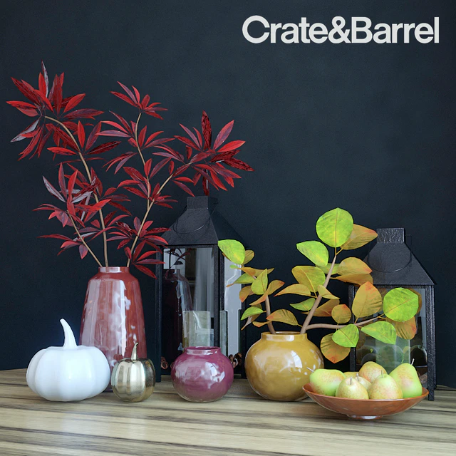 Autumn decorative set Crate &amp; Barrel — Descargar