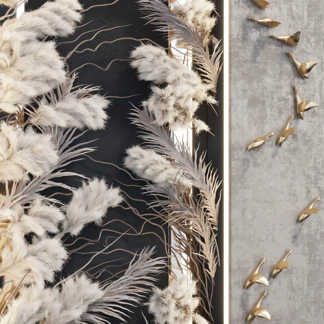 Decorative panel Birds Gold 3 — Скачать