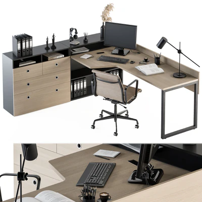 Office Furniture - Manager Set 16 — Вид 3