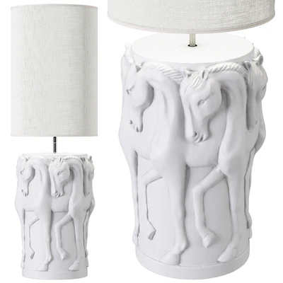 ADAMSBRO LAMP STAND DANCING HORSES — Ver 3